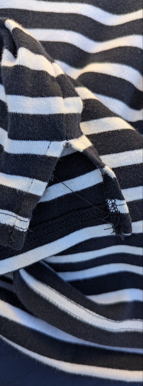 Lauren Ralph Lauren Navy Striped Boatneck Top Coastal Grandmother Nautical S - Picture 10 of 10